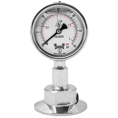 Winters Instruments 3A All-Purpose Quality Sanitary Gauge, PSQ